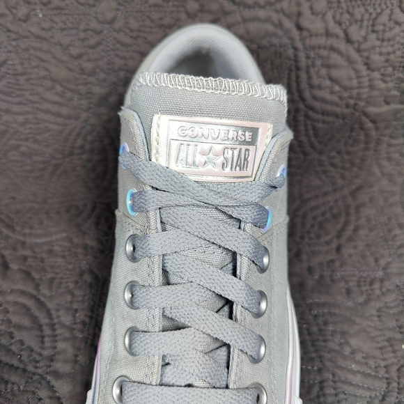 Converse Chuck Taylor All Star Canvas Low Grey Pearl Lace Up Sneakers Women's 7 - Picture 4 of 10